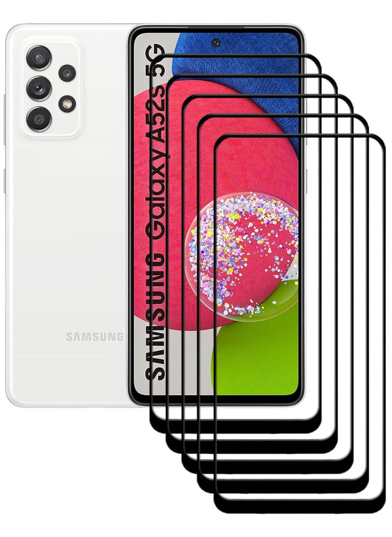 ACLIX 5 Pieces Antistatic ESD Dustproof Premium Quality High Definition Tempered Glass Screen Protector Designed For Samsung Galaxy A52s 5G - Image 1