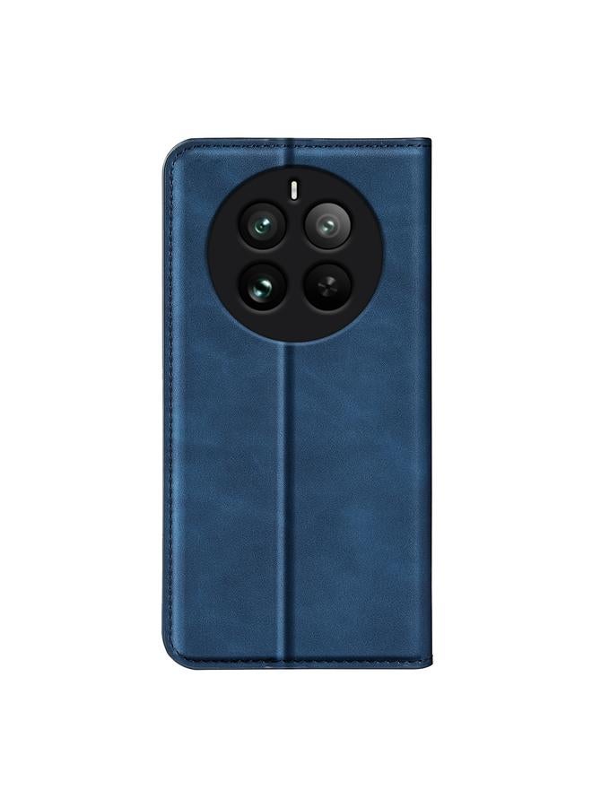 اس-توب جراب هاتف Realme 12 Pro+ جراب هاتف جلدي مغناطيسي بتصميم ريترو - Image 3