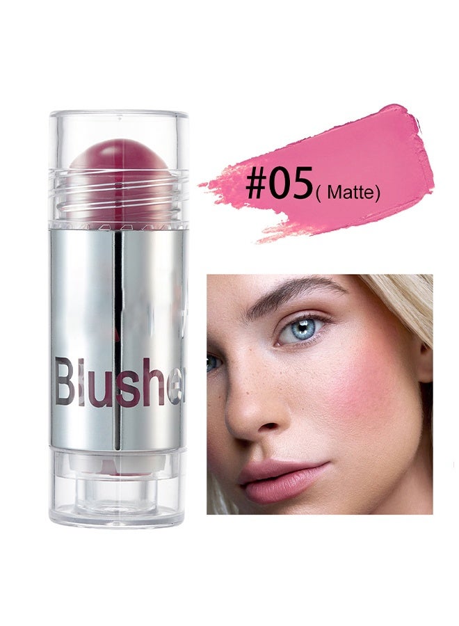 Vibely Blusher Stick 3 in 1 Multi Stick for Lipstick Blush and Eyeshadow Professional Facial Makeup Multi Stick for Lips Cheeks and Eyes Long Lasting Blusher Tinted Moisture Stick #05 - Image 1