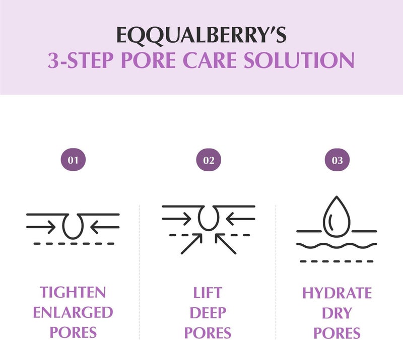 eqqualberry Purple PDRN Pore Minimising Serum - Vegan Collagen & Peptides for Pore Refining & Skin Elasticity | Niacinamide & CICA Exosome for Calming | Korean Glass Skin, 30 ml - Image 3