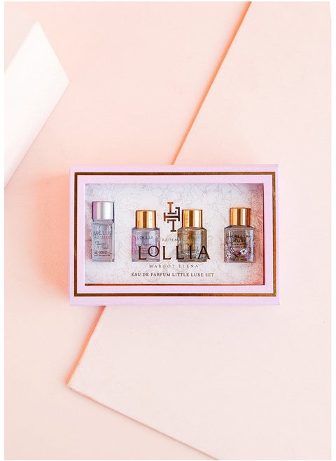 Lollia Little Luxe Eau de Parfum Bundle | A Beautifully Captivating Perfume | Sophisticated, Modern Scent Featuring Blushing Fragrance Notes