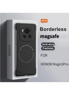 General Magnetic Frameless Case Compatible with Honor Magic 6 Pro 5G Matte Hard PC Wireless Charging Cover For Magic 6 Pro Fundas  - Image 2