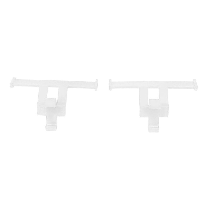 1 Pair Clogs Shoes Tail Wing Decor ABS Slippers Tail Fin Decoration Pendant Ornament White - Image 1