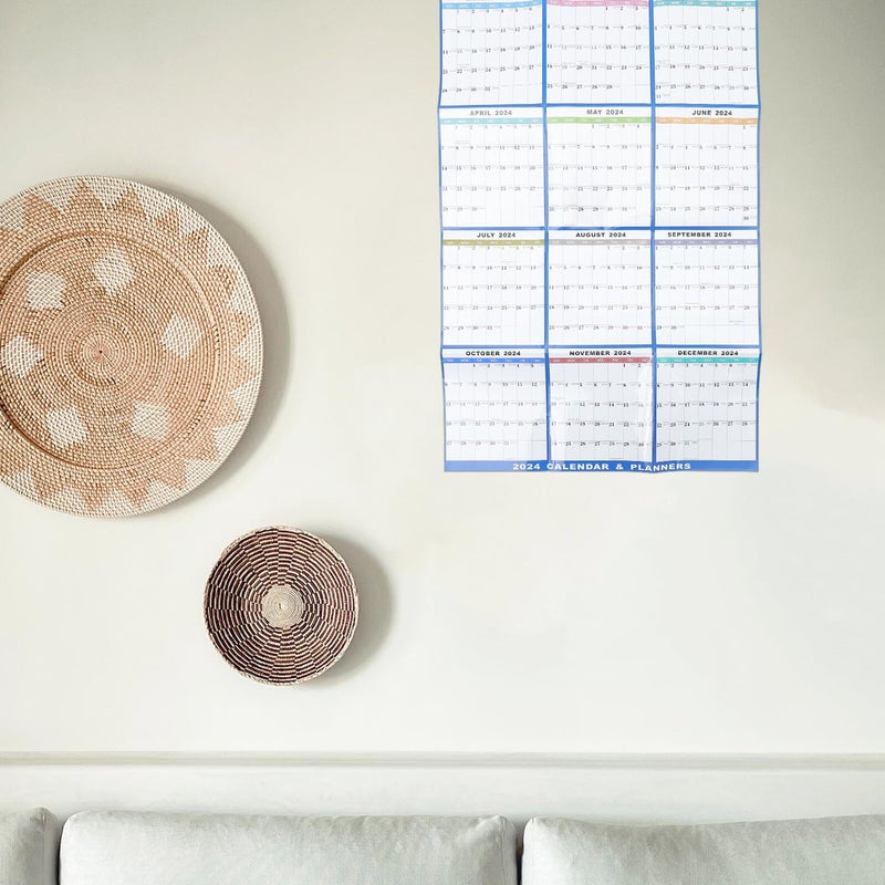 2024 Large Double Sided Laminated Dry Erase Wall Calendar Reusable Monthly Planner For Home And Office - Image 4