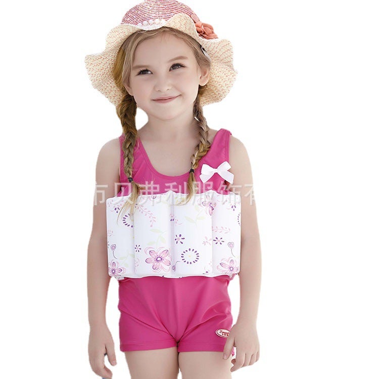 Exported Swimwear For Children And Girls Boys Swimwear Baby Cute Swimwear One-Piece Buoyancy Swimsuit - Image 5