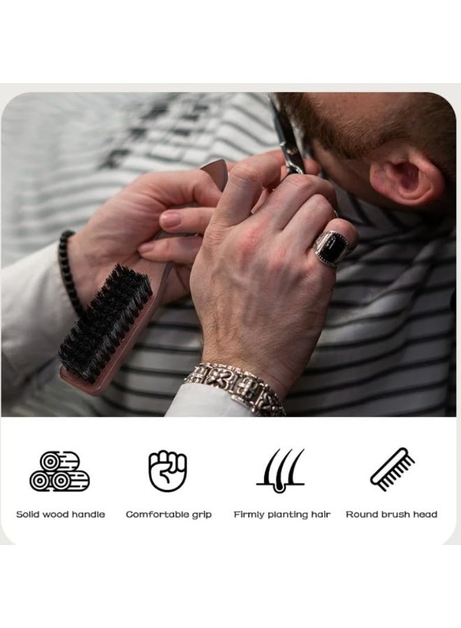فرشاة لحية للرجال، فرشاة زيت للشعر واللحية، مشط لحية للرجال بمقبض مانع للانزلاق، فرشاة ناعمة ومريحة للعناية بالشارب وتصفيفه للرجال - Image 4