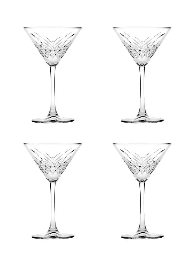 Pasabahce Pack Of 4 Martini Glass Clear 230ml - Image 1
