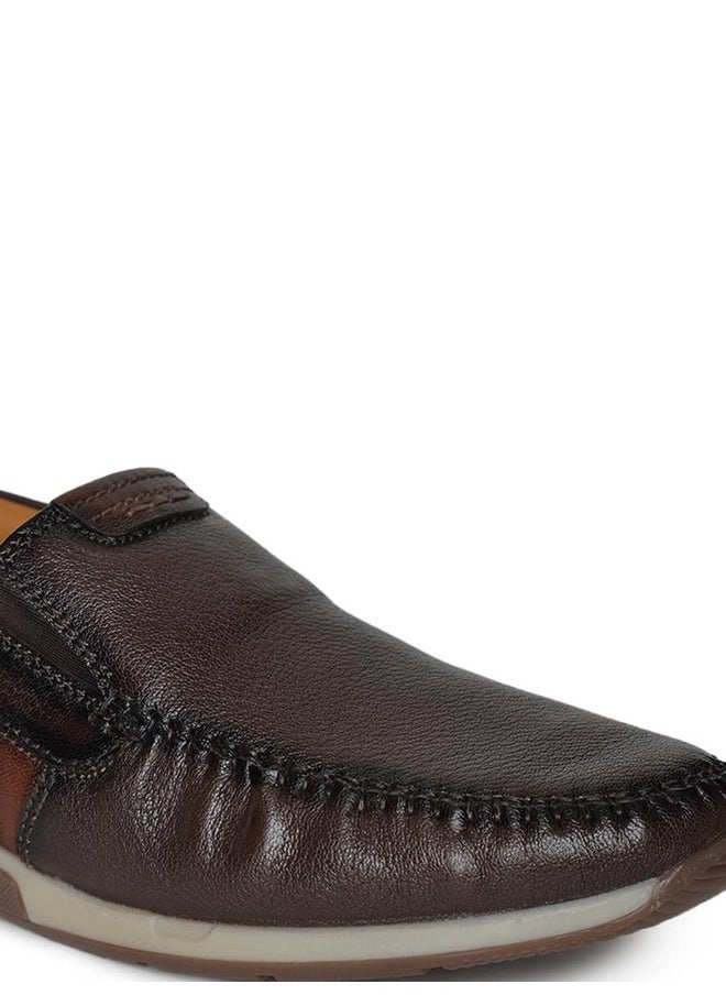 BUCKAROO - Buckaroo GOSA Genuine Leather Brown Casual Shoes for Mens: Size UK 9 - Image 1