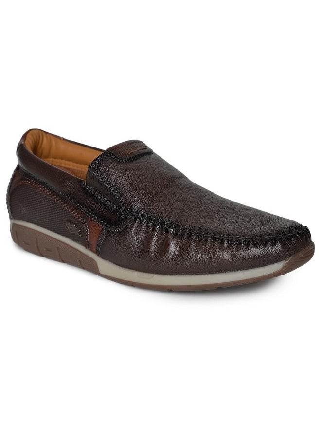 BUCKAROO - Buckaroo GOSA Genuine Leather Brown Casual Shoes for Mens: Size UK 9 - Image 1