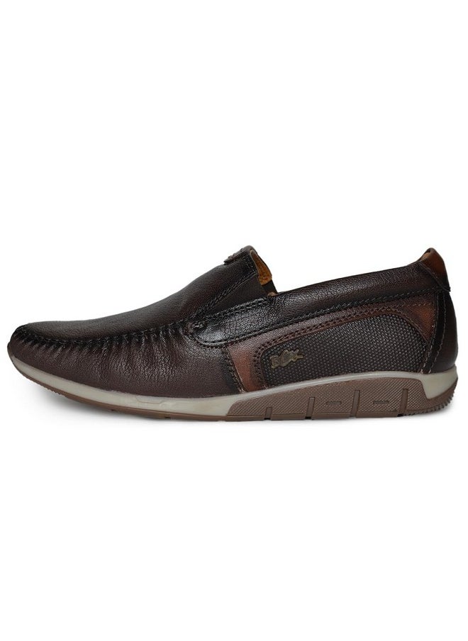 BUCKAROO - Buckaroo GOSA Genuine Leather Brown Casual Shoes for Mens: Size UK 9 - Image 1