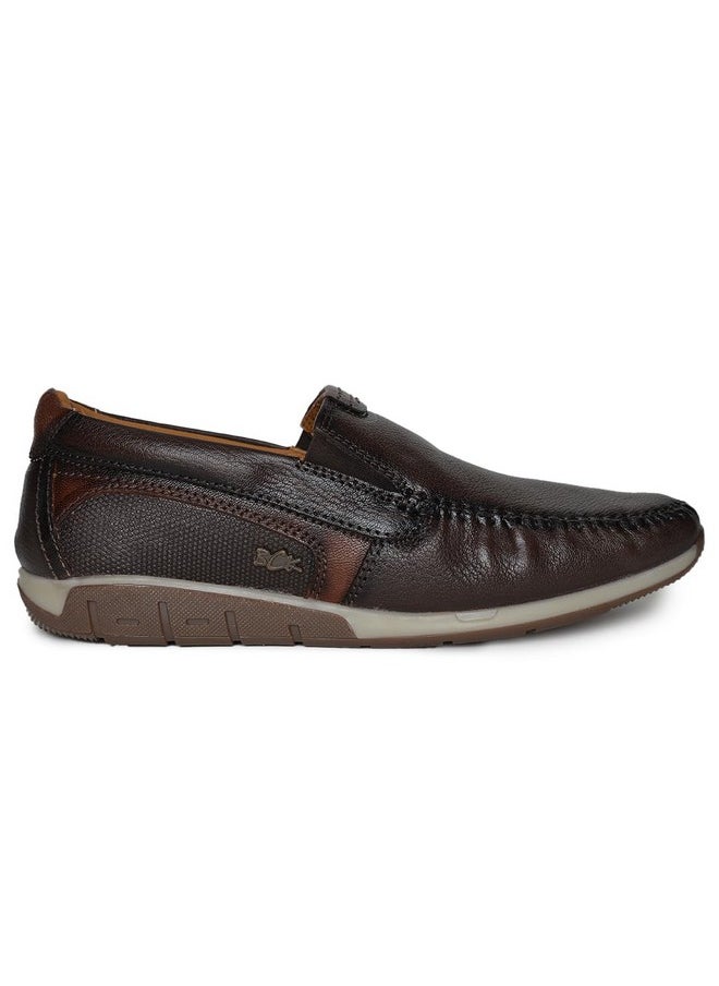 BUCKAROO - Buckaroo GOSA Genuine Leather Brown Casual Shoes for Mens: Size UK 9 - Image 1