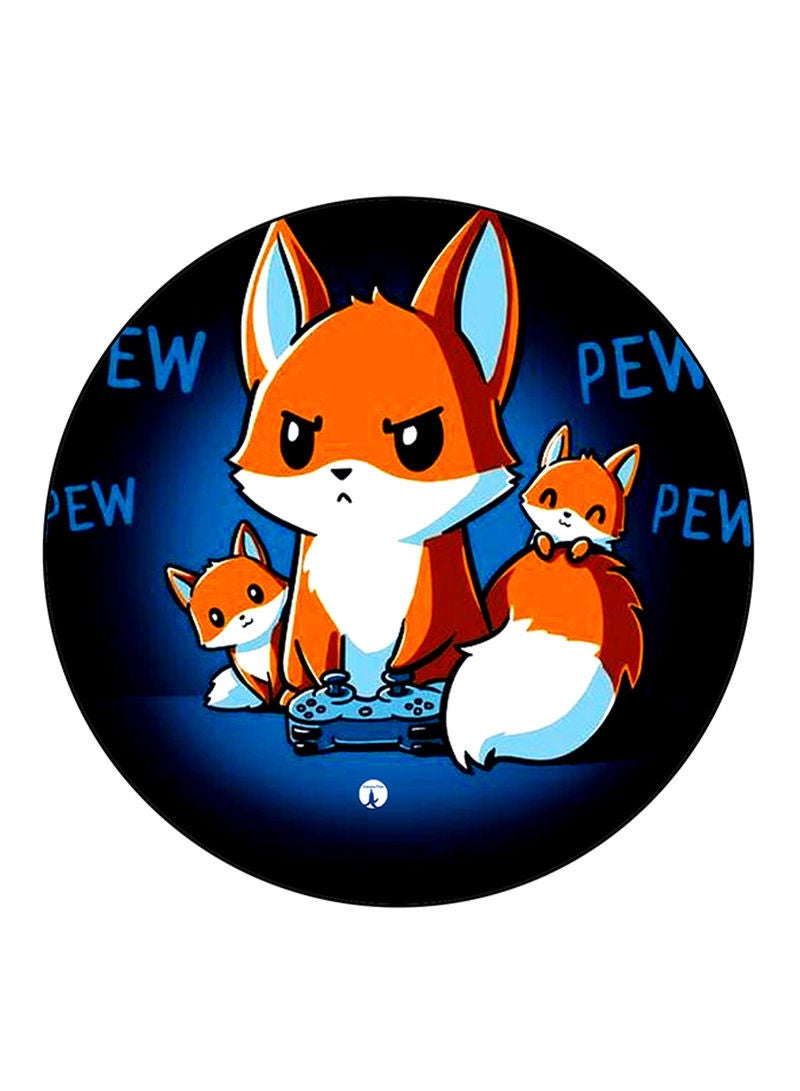 RKN Foxes Printed Mouse Pad Multicolour