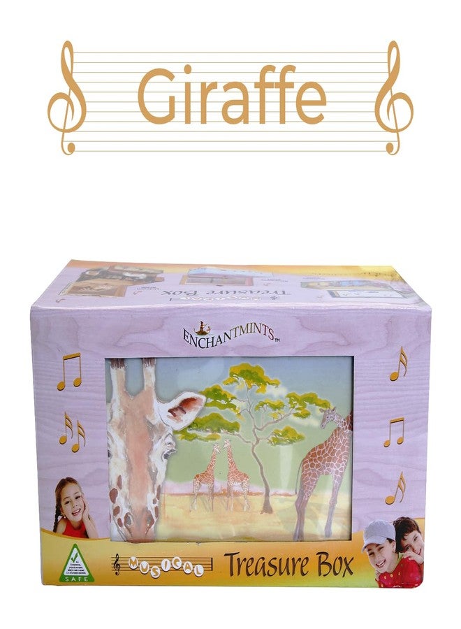 Enchantmints Giraffe Musical Jewelry Box Giraffe Spins to Around the World in 80 Days Treasure Storage - Image 3