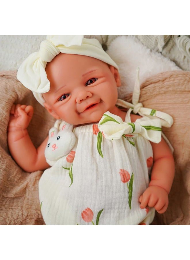 KUICEO Reborn Baby Dolls That Lifelike -16.5 inch Full Body Silicone Sleeping Baby Girl Handmade Face Realistic Body Details for Children Gift - Image 1