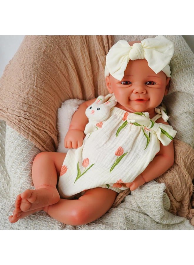 KUICEO Reborn Baby Dolls That Lifelike -16.5 inch Full Body Silicone Sleeping Baby Girl Handmade Face Realistic Body Details for Children Gift - Image 2
