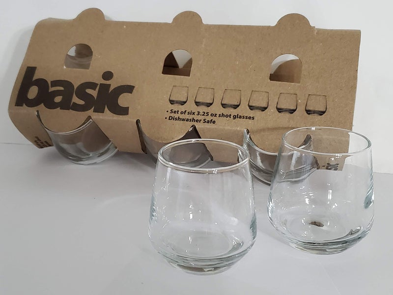 Home Essentials Basic Set of 6 3.25 oz Shot Glass - Image 2