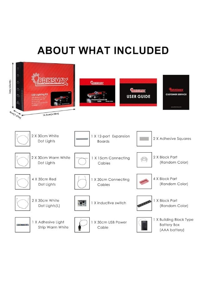 BRIKSMAX Led Lighting Kit for LEGO-10304 Camaro Z28 - Compatible with Lego Icons Building Blocks Model- Not Include The Lego Set - Image 1