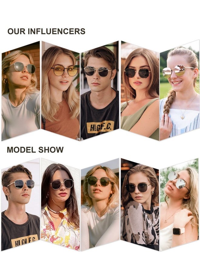 Sojos Classic Trendy Square Sunglasses For Women Men Cute Big Frame Gold Shades Sj1137, Bright Gold/Grey  - Image 2
