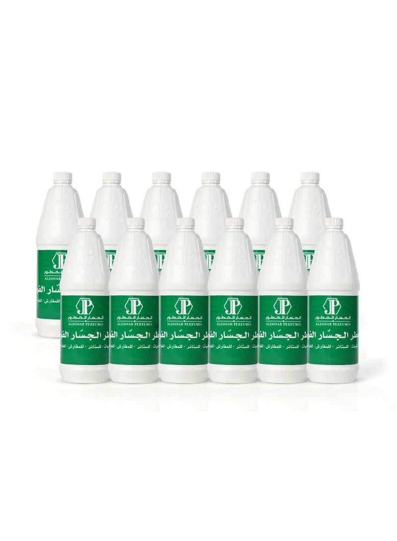 JP Al-Jassar Perfume Liquid Green, 1 Litre, Floor and Surface Cleaner [ pack of 12 ] - Image 2