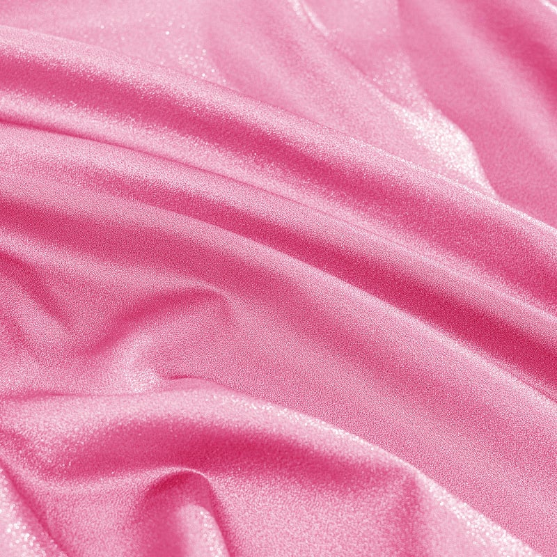 Entisn Pink Glitter Fabric by The Yard, 1 Yard x 59 Inch Shimmer and Shiny Fabric with Silver Metallic Sparkle, Sparkly Cloth for Stage Costume, Fashion Dress, DIY Crafts, Party Decoration - Image 3