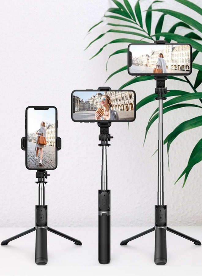 Selfie Stick Travel Tripod for Cell Phone with Remote Control and Phone Holder Extendable Aluminum Tripod  - Image 2