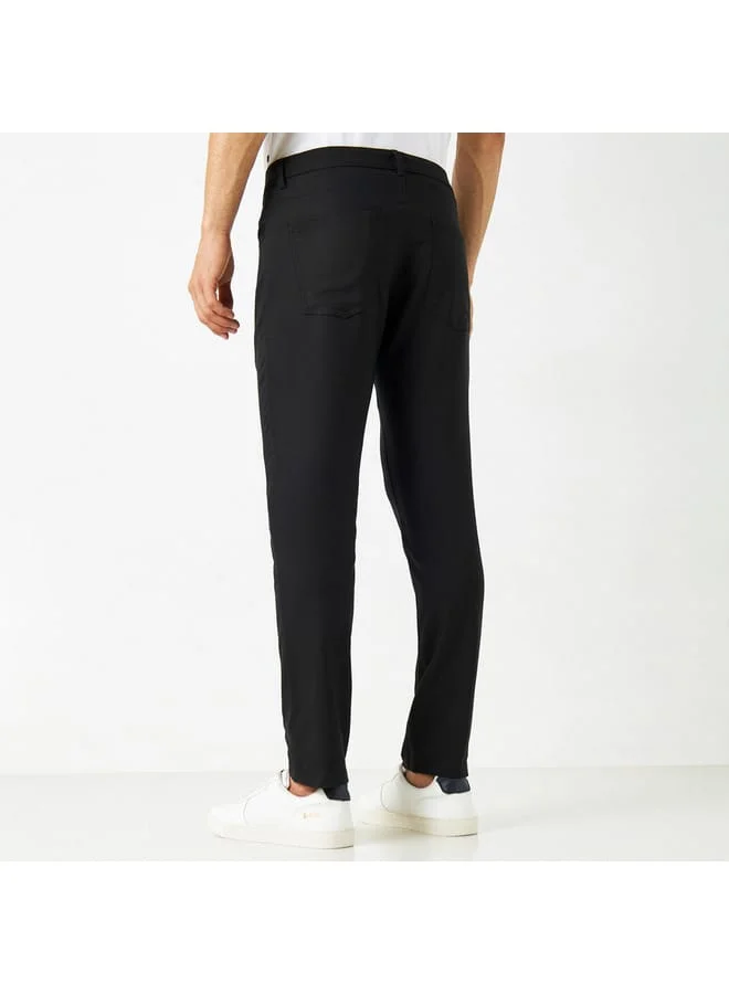 Iconic Iconic Slim Fit Pants with Pockets