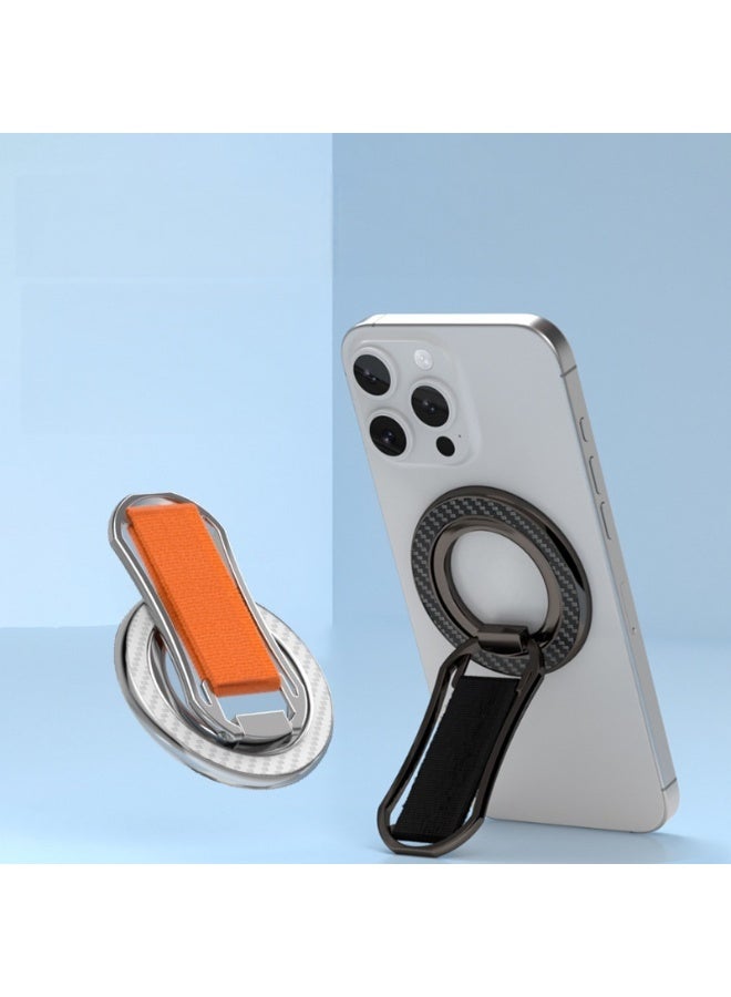 Magnetic Phone Grip with Finger Strap – Removable 360° Rotating Ring Holder Kickstand, Soft Velcro Wrist Strap, MagSafe Compatible Universal Phone Stand for iPhone & Android - Image 5