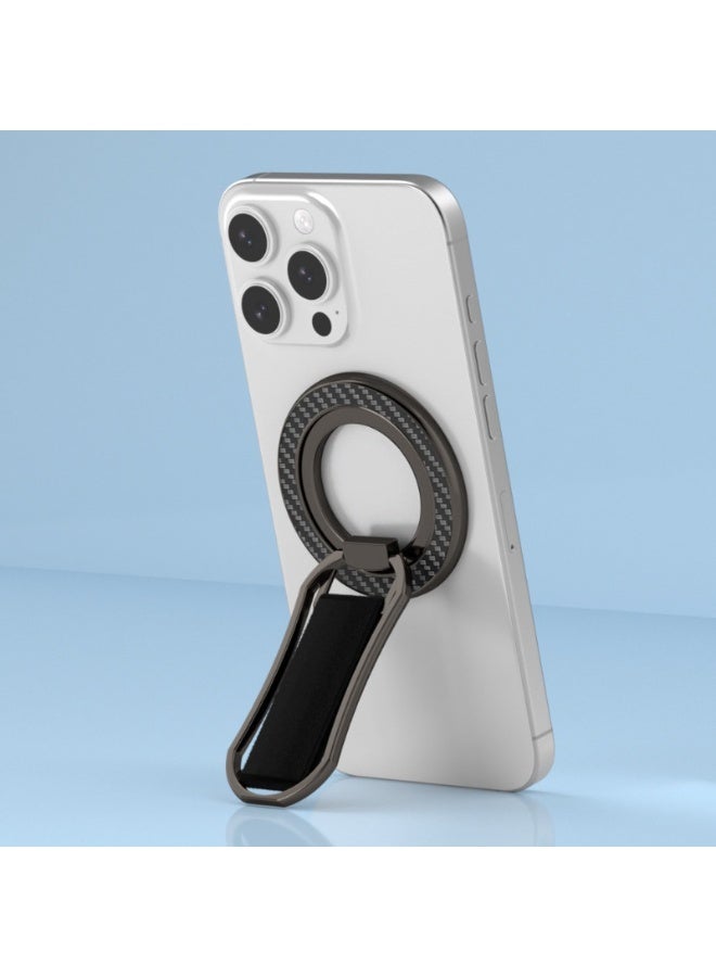 Magnetic Phone Grip with Finger Strap – Removable 360° Rotating Ring Holder Kickstand, Soft Velcro Wrist Strap, MagSafe Compatible Universal Phone Stand for iPhone & Android - Image 3