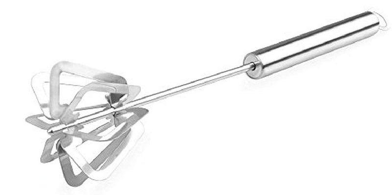 kytaste Stainless Steel Spring Mixi Egg/Lassi/Butter Milk Maker/Mixer Hand Blender - Image 1