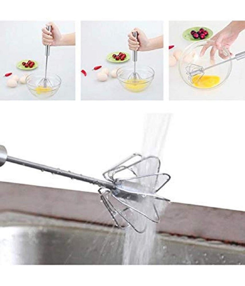 kytaste Stainless Steel Spring Mixi Egg/Lassi/Butter Milk Maker/Mixer Hand Blender - Image 3