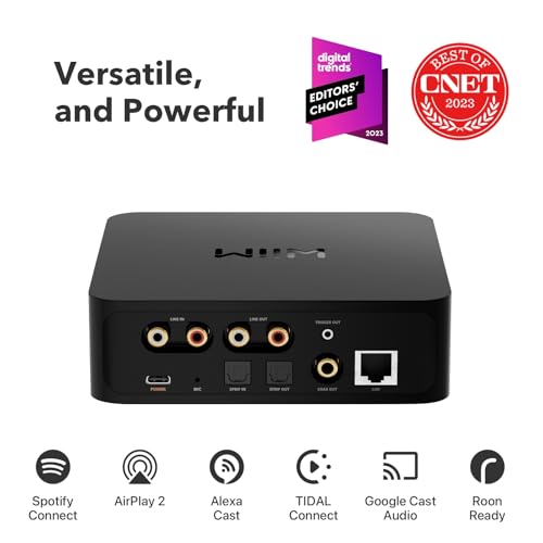 WiiM جهاز استقبال WiiM Pro AirPlay 2، Google Cast Audio، جهاز بث WiFi متعدد الغرف، متوافق مع Alexa وSiri وGoogle Assistant، بث صوت عالي الدقة من Spotify وAmazon Music وTidal والمزيد - Image 2