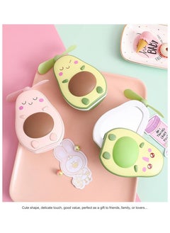 Mini Avocado Makeup Mirror Fan with LED Light, USB Charging, Portable - pzsku/Z134A7A91F89135A4BF26Z/45/_/1733221508/6b7be692-ac43-408f-b2b1-8a3be422a9f3