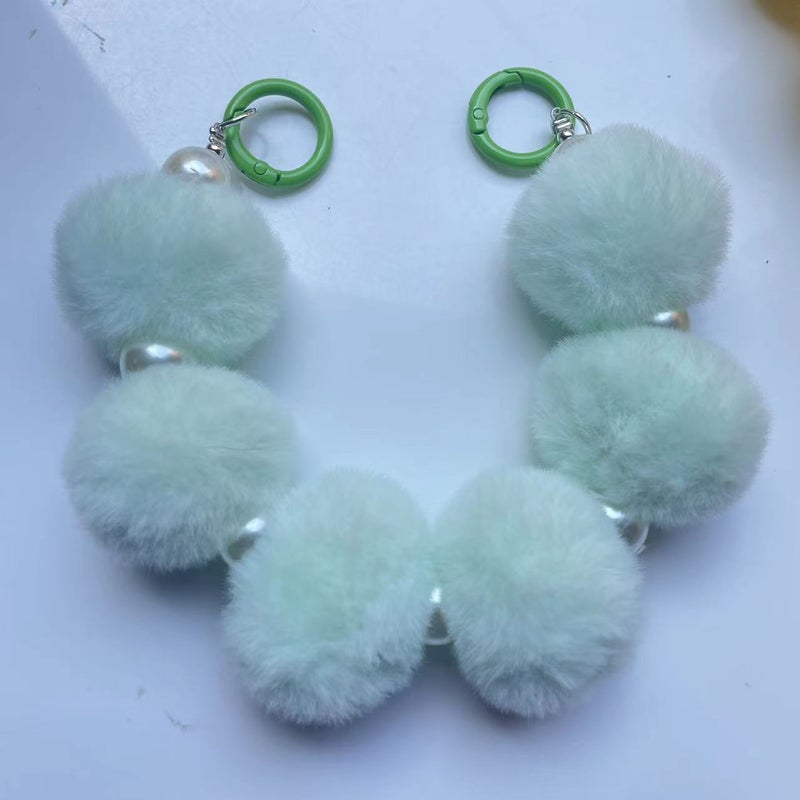 Acrylic handmade beaded double chain live broadcast blind box combination suit mobile phone back clip chain bag hanging - Image 1