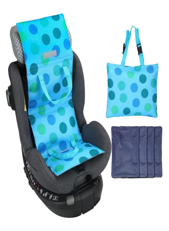 Babeezy Baby Car Seat Cooling Pad with Insulated Bag Reusable Baby Carseat Cooler Cooling for Car Seat Belts Summer Essential 4 Removable Gel Packs - Image 1