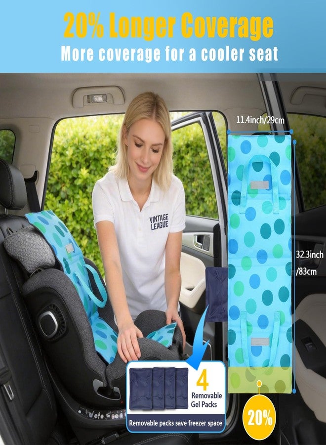 Babeezy Baby Car Seat Cooling Pad with Insulated Bag Reusable Baby Carseat Cooler Cooling for Car Seat Belts Summer Essential 4 Removable Gel Packs - Image 3