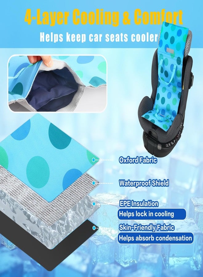 Babeezy Baby Car Seat Cooling Pad with Insulated Bag Reusable Baby Carseat Cooler Cooling for Car Seat Belts Summer Essential 4 Removable Gel Packs - Image 5