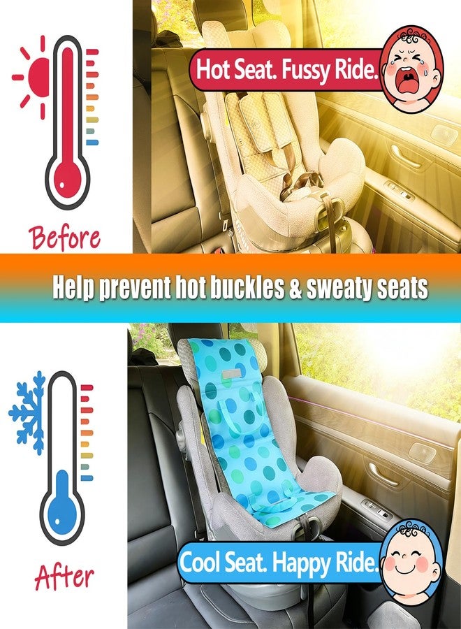 Babeezy Baby Car Seat Cooling Pad with Insulated Bag Reusable Baby Carseat Cooler Cooling for Car Seat Belts Summer Essential 4 Removable Gel Packs - Image 2