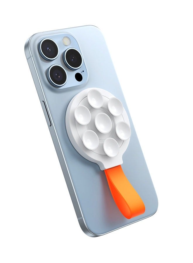 General Suction cup phone holder, silicone ring phone grip magnetic holder, hands-free mirror wall mount for iPhone/samsung/Google, TikTok creator|video  - Image 1