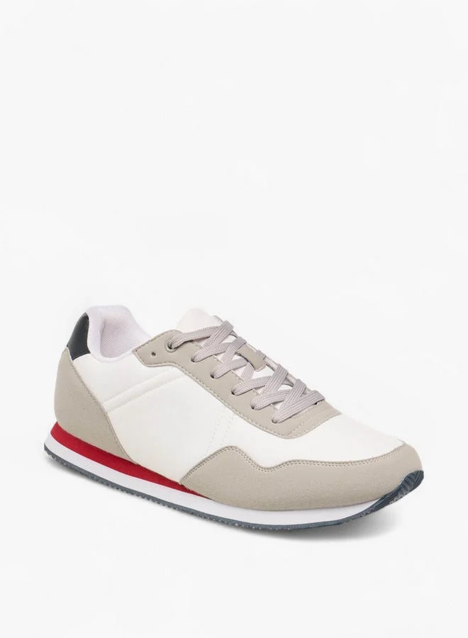 LBL by Shoexpress Panelled Lace-Up Sneakers