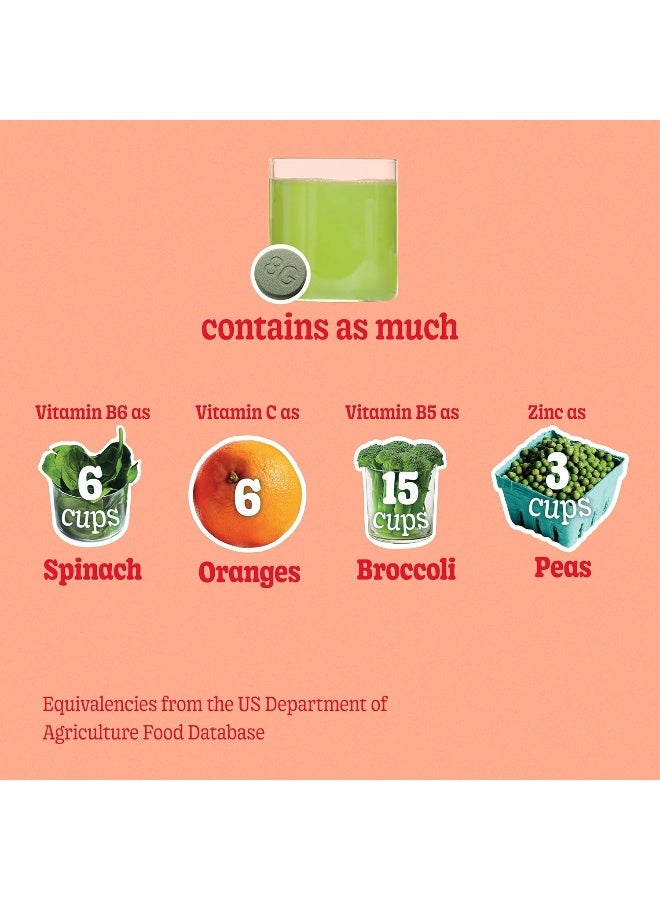 8Greens Immunity and Energy Effervescent Tablets - Packed with 8 Powerful Super Greens (Blood Orange, 3 Tubes / 30 Tablets) - Image 5
