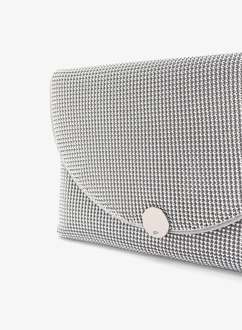 بارفوا حقيبة حفلات من القماش الشبكي