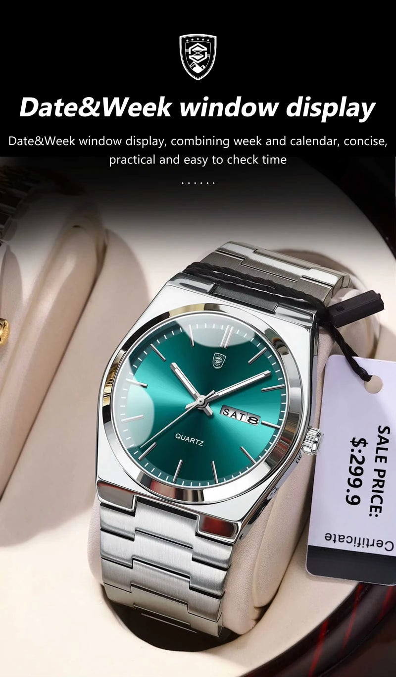 POEDAGAR/Pedagar 930 Waterproof Luminous Quartz Watch/ - Image 5
