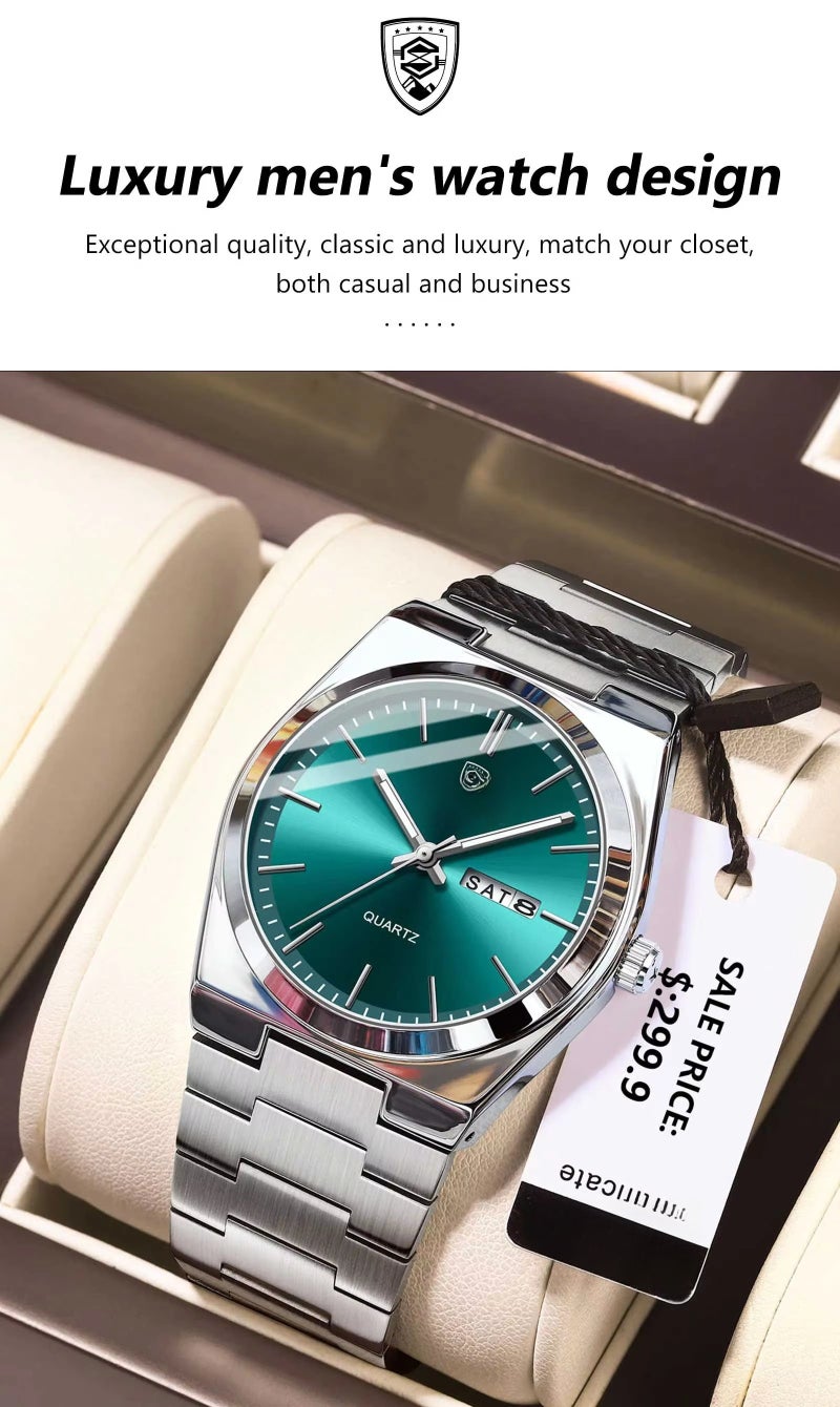 POEDAGAR/Pedagar 930 Waterproof Luminous Quartz Watch/ - Image 4
