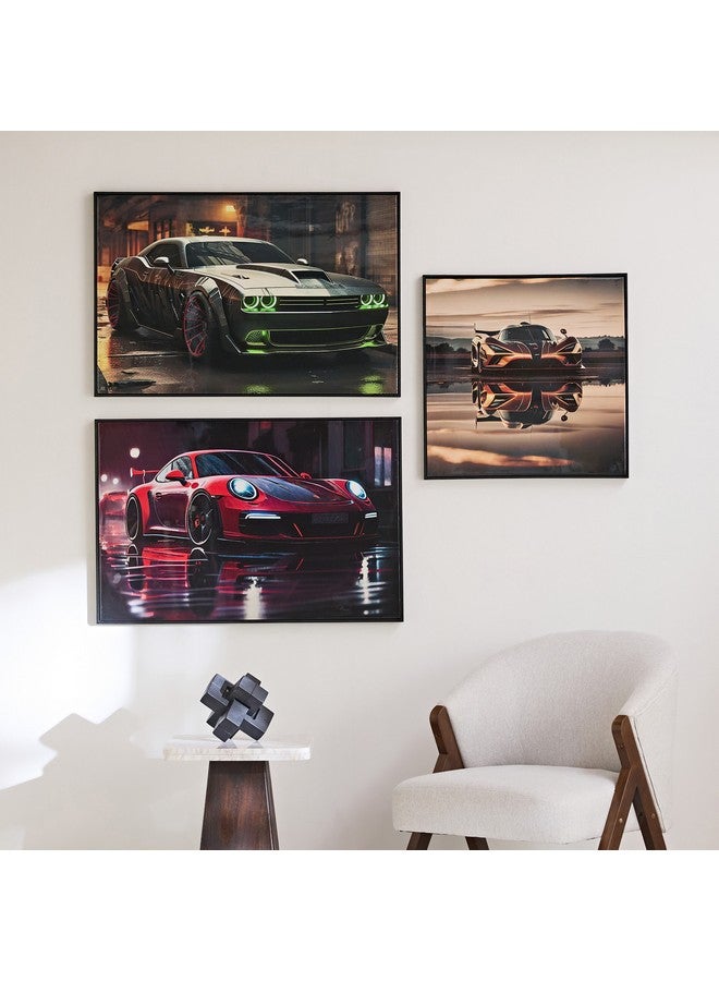 Home Box Ersel Car Framed Picture with High Gloss Surface 60 x 90 x 2.8 cm  - Image 5