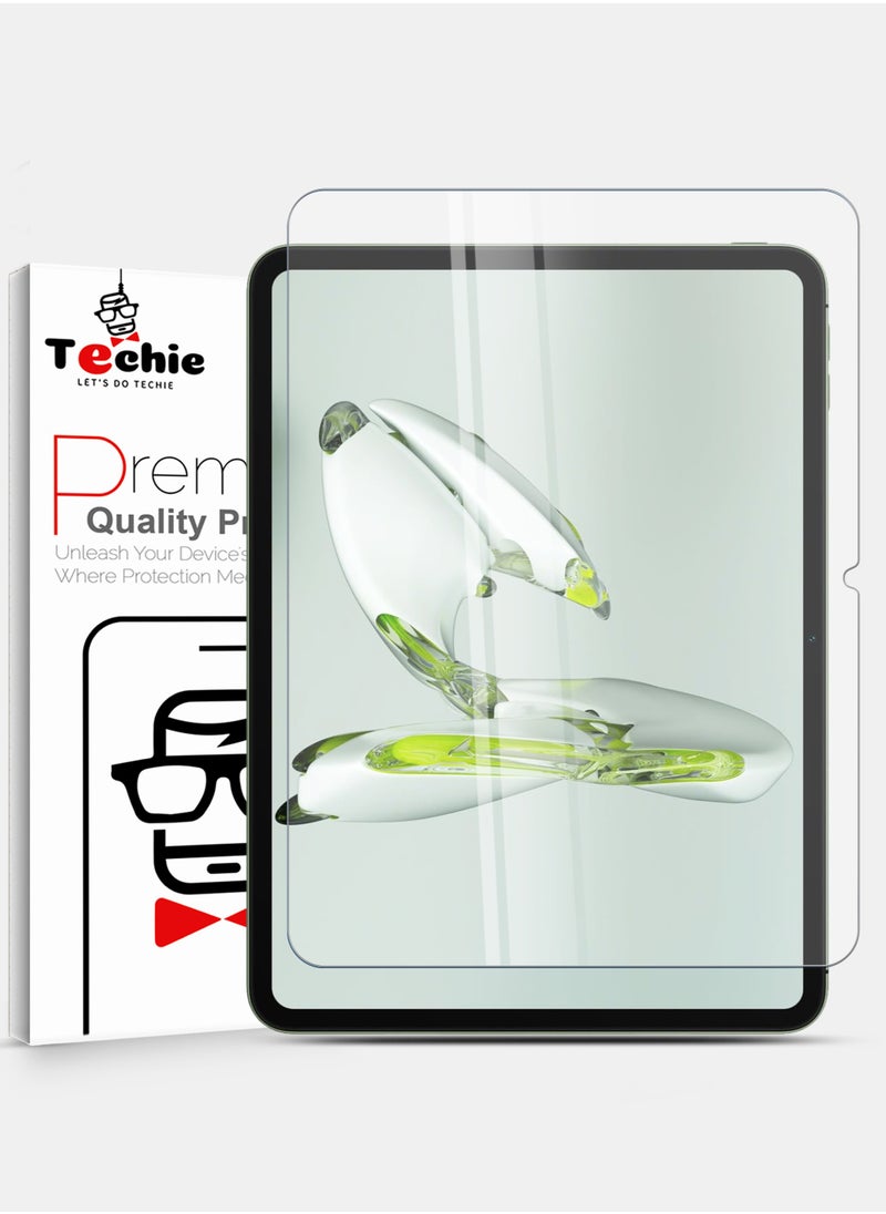 Techie HD Tempered Glass Screen Protector for OnePlus Pad Go 11.35 inch - Anti Reflection Anti Bubbles 9H Hardness 0.33 mm Rounded Edges Easy Installation  - Image 1