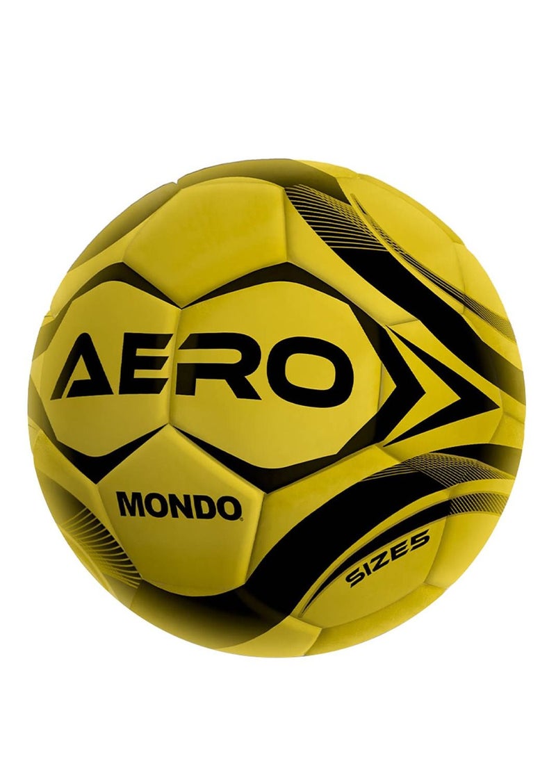 MONDO Soccer Ball Aero Metallic Yellow