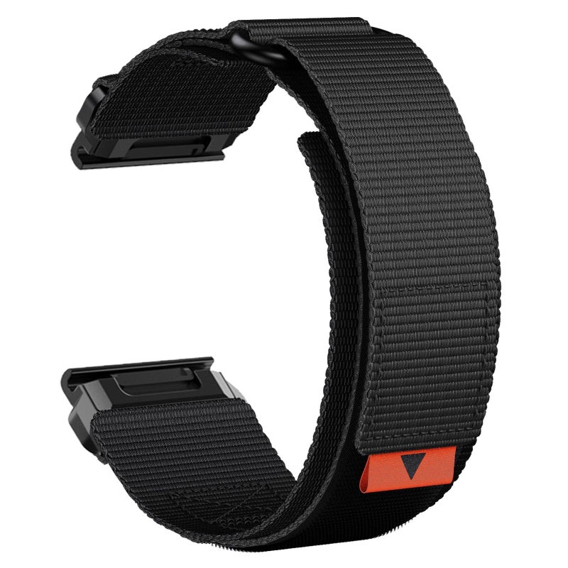 Abanen Rugged Nylon QuickFit 22mm Strap Compatible with Garmin Fenix 7/6/5/EPIX Pro 47mm, Ballistic Webbing Band for Forerunner 955/965 - Image 2