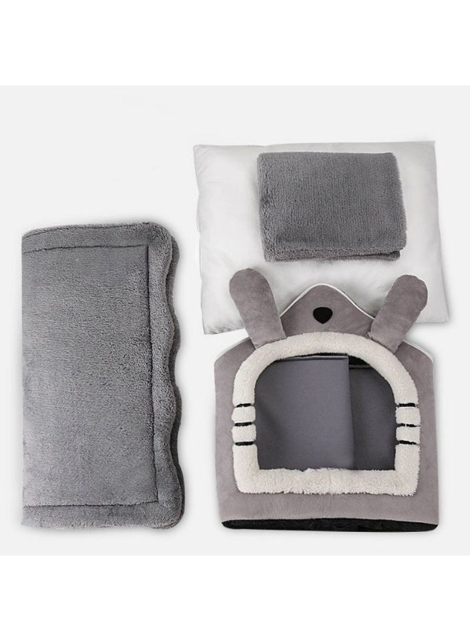 Arabest Fluffy Cat House,Dog Bed,Soft Warm Pet Cave Nest,Removable Washable Cushion,Size L - Image 4