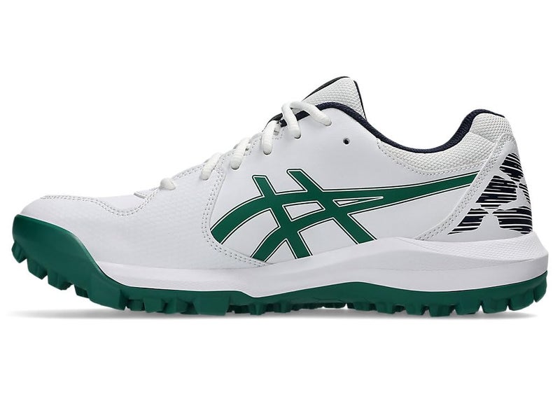 ASICS Unisex Gel-Lethal Field 2 White/Jasper Green Cricket Shoes - 8 UK Men/ 7 UK Women (1113A046.103) - Image 2
