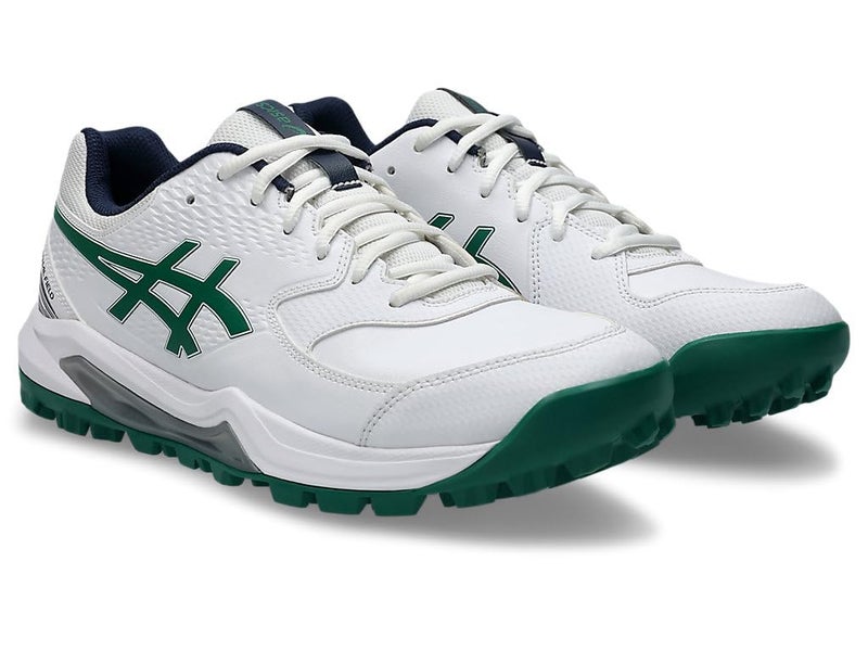 ASICS Unisex Gel-Lethal Field 2 White/Jasper Green Cricket Shoes - 8 UK Men/ 7 UK Women (1113A046.103) - Image 4